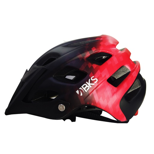 Casco de Bicicleta para Adultos Bks MTB H360 (Negro-Rojo)